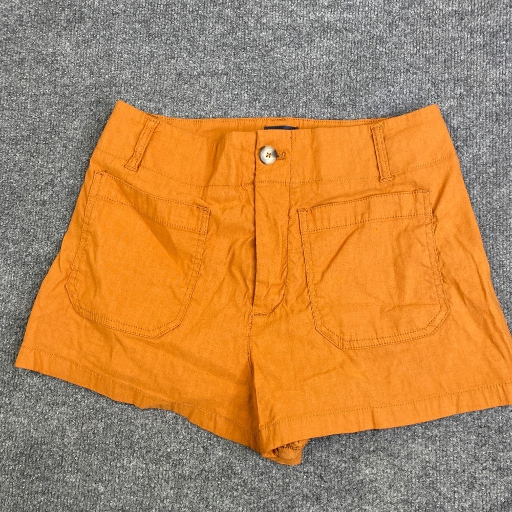 Maeve Anthropologie The Colette Linen Blend Patch Pocket Shorts 30P OB1467790